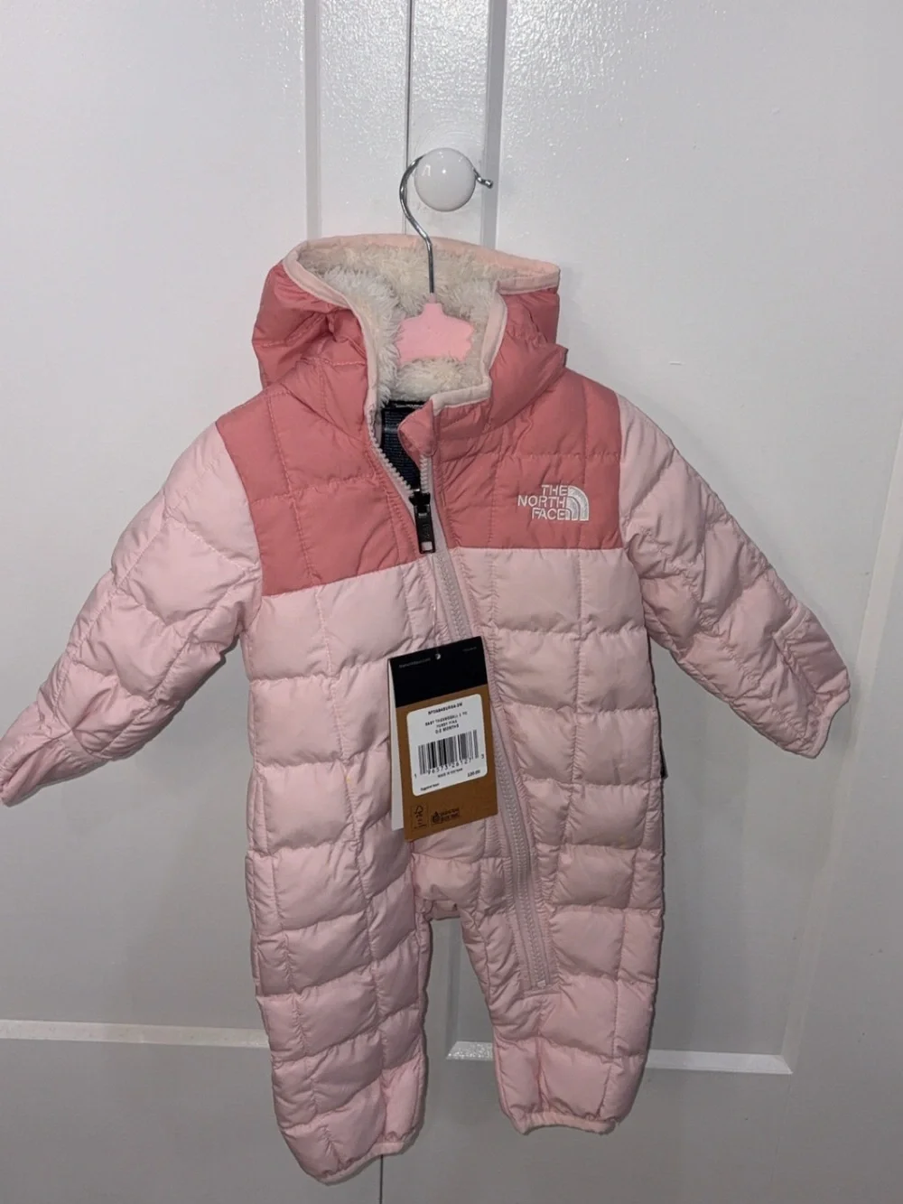 The North Face pink insulated